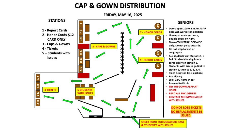 Cap and Gown Distribution
